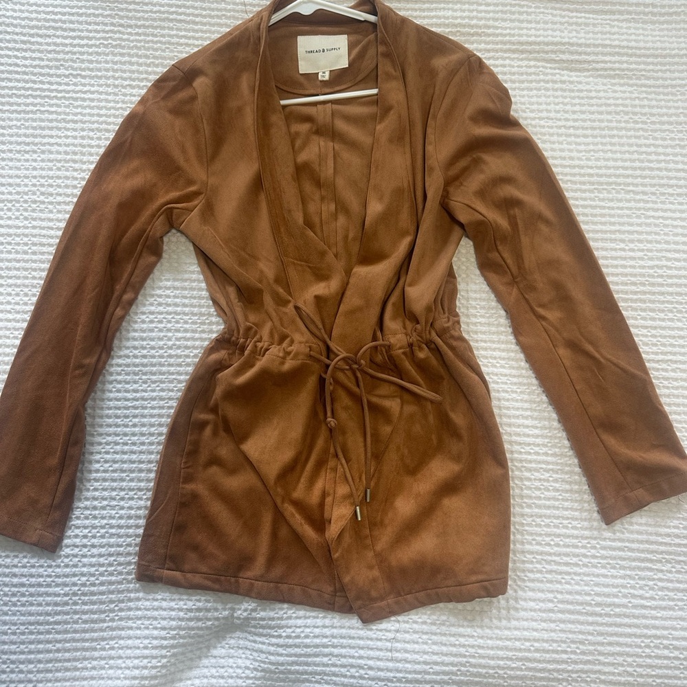 Thread & Supply Brown Wrap Jacket